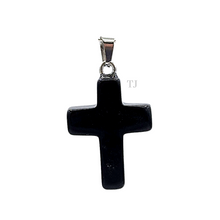 Cargar imagen en el visor de la galería, Black Onyx cross pendant
