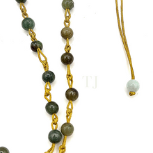 Load image into Gallery viewer, Jadeite necklace with ancient Chinese coin shaped pendant
