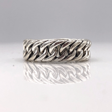 Load image into Gallery viewer, Braided style sterling silver ring 
