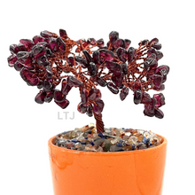 Load image into Gallery viewer, garnet gemstone tree
