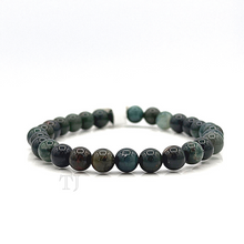 Загрузить изображение в средство просмотра галереи, Bloodstone 6 mm bead size bracelet with elastic string
