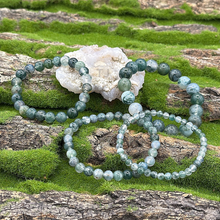 Загрузить изображение в средство просмотра галереи, Moss Agate bracelet
