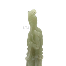 将图片加载到图库查看器，Hetian Jade Quan Yin Sculpture
