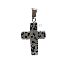 将图片加载到图库查看器，Dalmatian Jasper cross pendant
