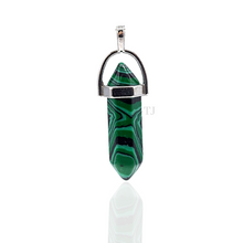 Load image into Gallery viewer, Malachite point pendant 
