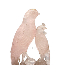 将图片加载到图库查看器，Rose Quartz Carving from Qing Dynasty
