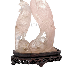 将图片加载到图库查看器，Rose Quartz Carving from Qing Dynasty
