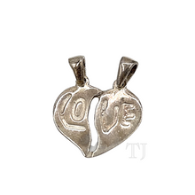 Cargar imagen en el visor de la galería, Doubled bail heart pendant
