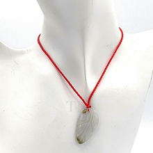 Load image into Gallery viewer, Burmese Jade Figure Pendant with red silk string
