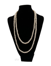 将图片加载到图库查看器，Round Pearl Long Necklace
