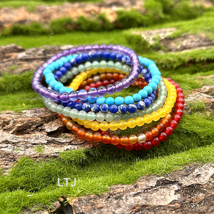 Seven Chakra bracelet set