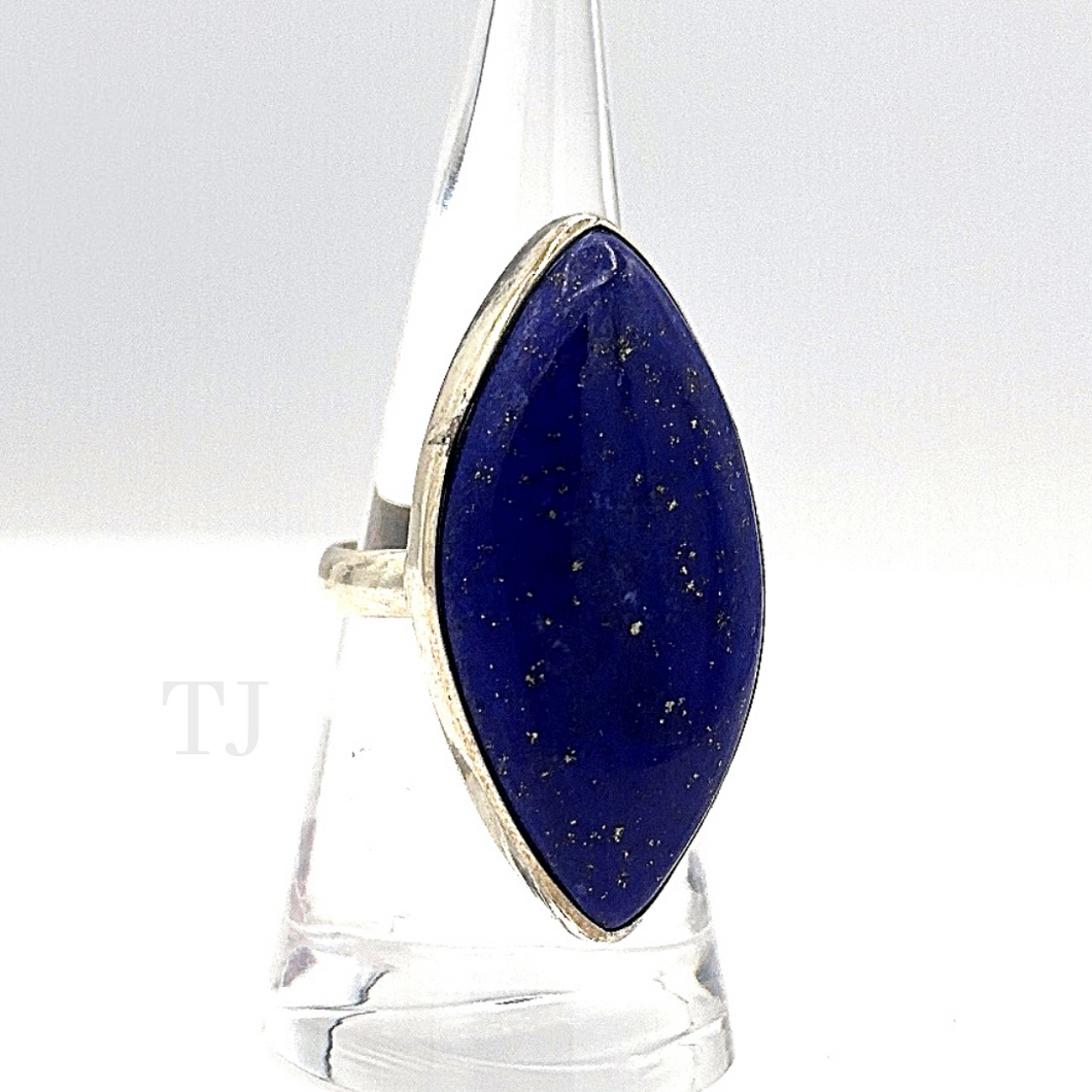 Lapis Lazuli drop shaped ring