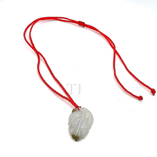 将图片加载到图库查看器，Burmese Jade Figure Pendant with red silk string
