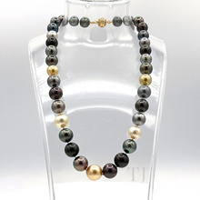 Load image into Gallery viewer, Akoya pearl necklace with 14k gold clasp
