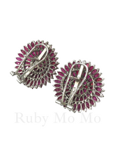 Load image into Gallery viewer, Sunflower shaped ruby set
