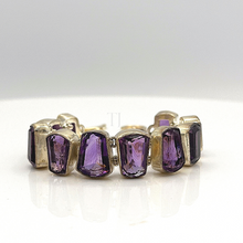 Load image into Gallery viewer, Amethyst Bracelet in sterling silver
