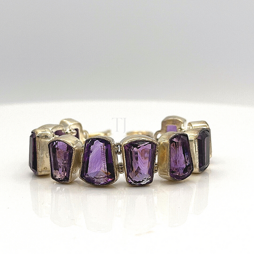 Amethyst Bracelet in sterling silver