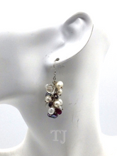 Load image into Gallery viewer, Fresh water pearl earrings in sterling silver
