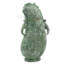 Load image into Gallery viewer, Qing Dynasty phoenix jade urn 
