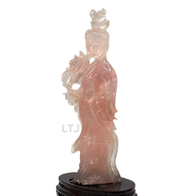 Load image into Gallery viewer, Rose Quartz Carving from Qing Dynasty
