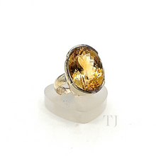 Load image into Gallery viewer, Citrine Ring in sterling silver
