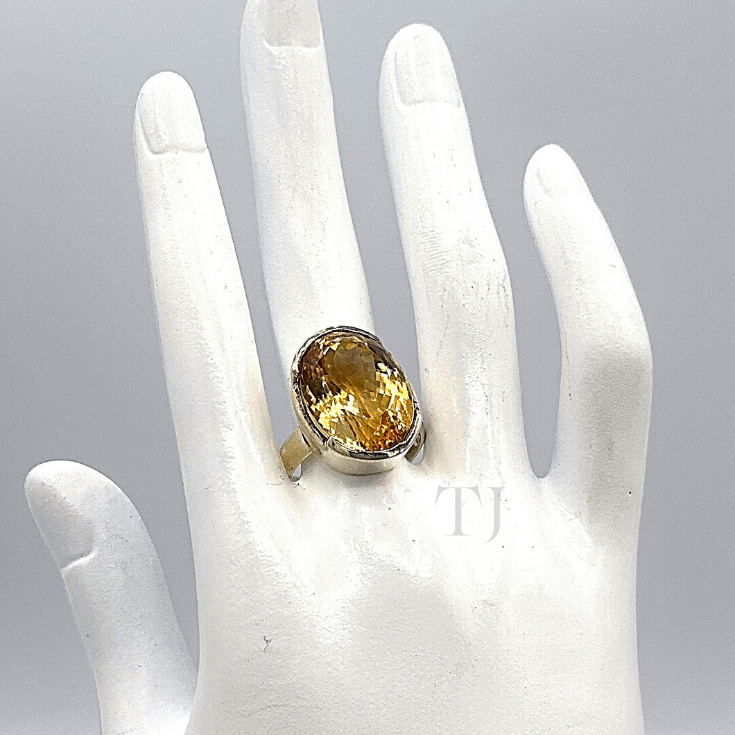 Citrine Ring in sterling silver