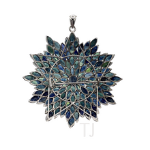 Load image into Gallery viewer, Sapphire Pendant &amp; Brooch in Sterling Silver
