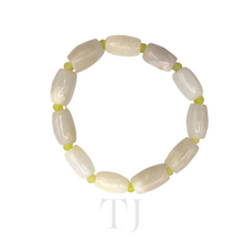 Load image into Gallery viewer, White Tube Jade Bracelet
