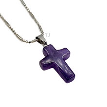 Загрузить изображение в средство просмотра галереи, Amethyst cross pendant
