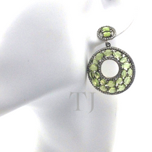 Cargar imagen en el visor de la galería, Peridot Earrings in sterling silver
