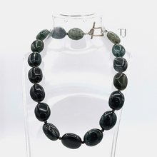 将图片加载到图库查看器，Moss agate necklace 
