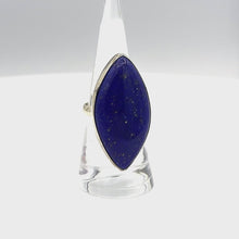 Cargar y reproducir el video en el visor de la galería, Lapis Lazuli drop shaped ring
