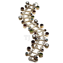 Cargar imagen en el visor de la galería, Double layered multi gems bracelet
