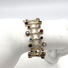 Cargar imagen en el visor de la galería, Double layered multi gems bracelet
