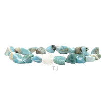 Load image into Gallery viewer, Larimar Nugget bracelet 
