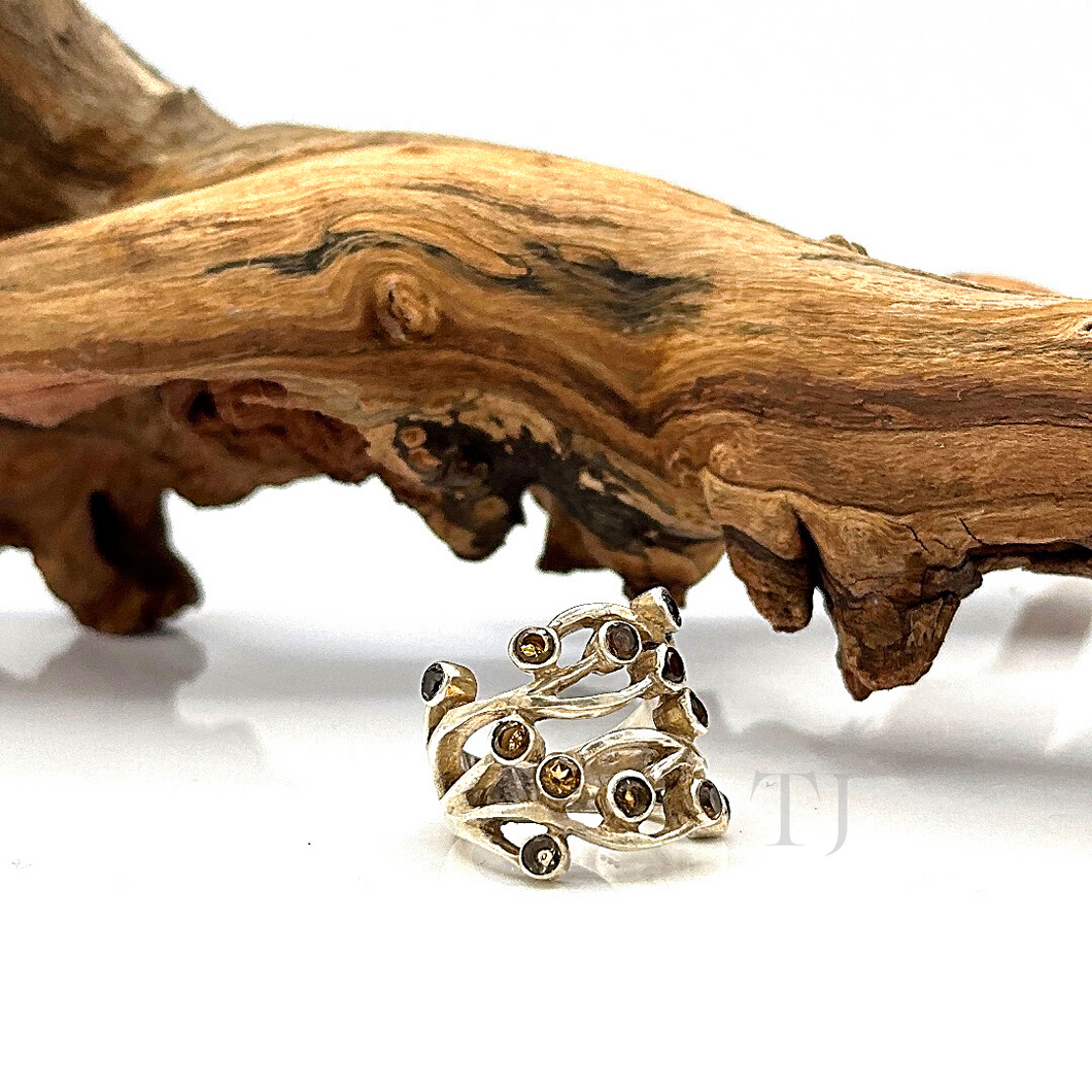 Citrine Ring in Sterling silver