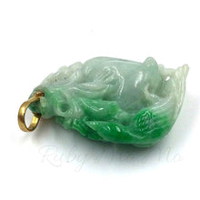 Load image into Gallery viewer, Hand- carved flower Burmese Jade (AA quality)
