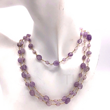 Load image into Gallery viewer, Amethyst Extra Long Necklace
