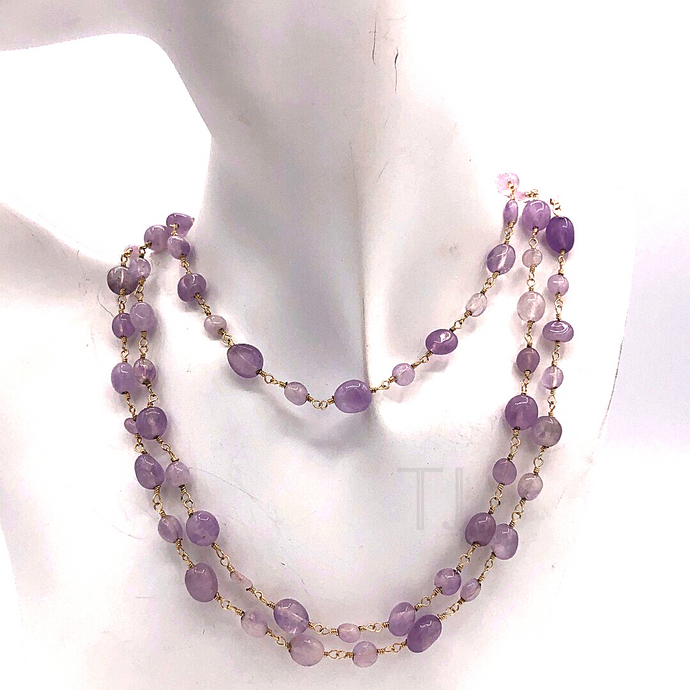 Amethyst Extra Long Necklace