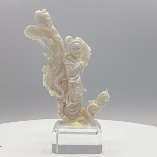 20th Century Angel Skin Coral Sculpture 