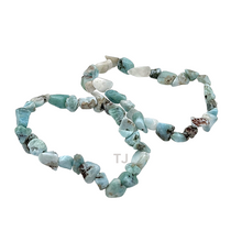 Load image into Gallery viewer, Larimar Nugget bracelet 
