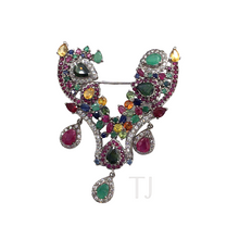 Load image into Gallery viewer, Multi-gems pendant and brooch
