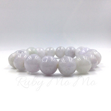 Cargar imagen en el visor de la galería, Burmese Jade bead bracelet, 10 mm bead size
