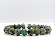 Загрузить изображение в средство просмотра галереи, African Turquoise 8 mm bead size bracelet
