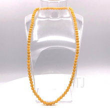 Cargar imagen en el visor de la galería, Yellow Jade 8mm beads Necklace
