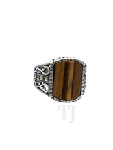 Load image into Gallery viewer, Yellow Tiger&#39;s Eye Ring in Sterling Silver
