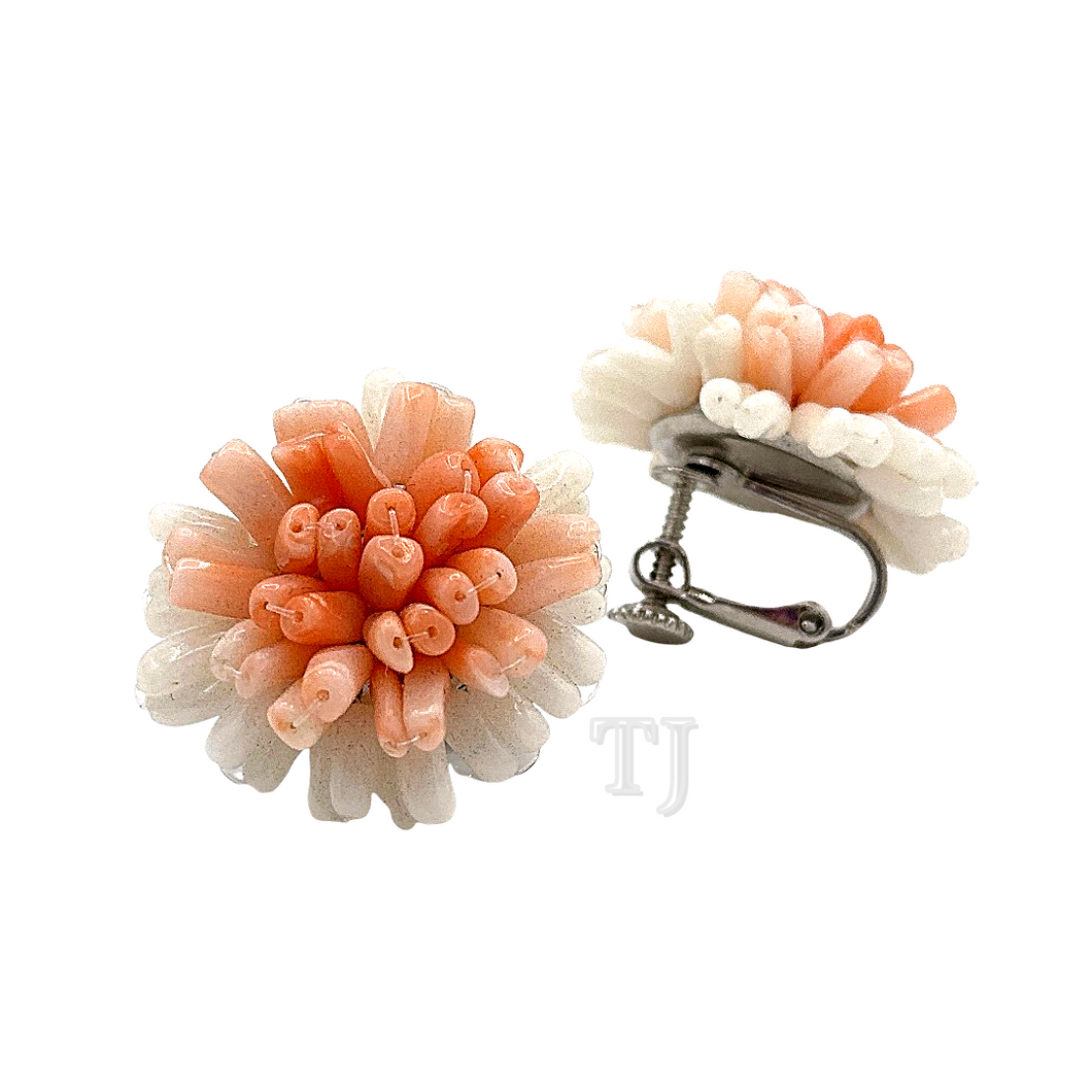 Italy Coral Angel Skin earrings