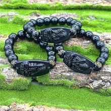 Cargar imagen en el visor de la galería, Powdered Black Onyx Bracelet
