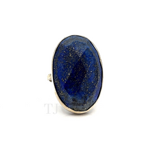 Load image into Gallery viewer, Lapis Lazuli oval shaped sterling silver
