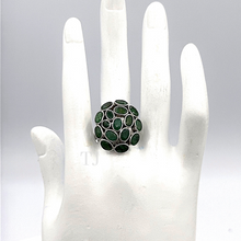 Load image into Gallery viewer, Emerald Ring in sterling silver
